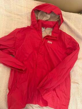 Helly Hansen Kids Loke Waterproof Windbreaker Shell Rain Jacket Pink